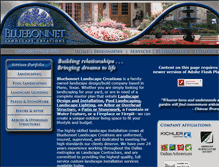 Tablet Screenshot of bluebonnetlandscapecreations.com